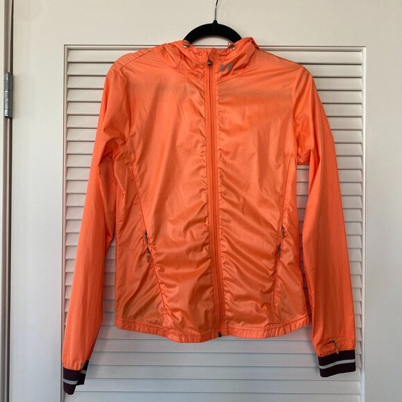 Under Armour STORM 1 Running Rain Jacket, Orange, Size S - Picture 1 of 11